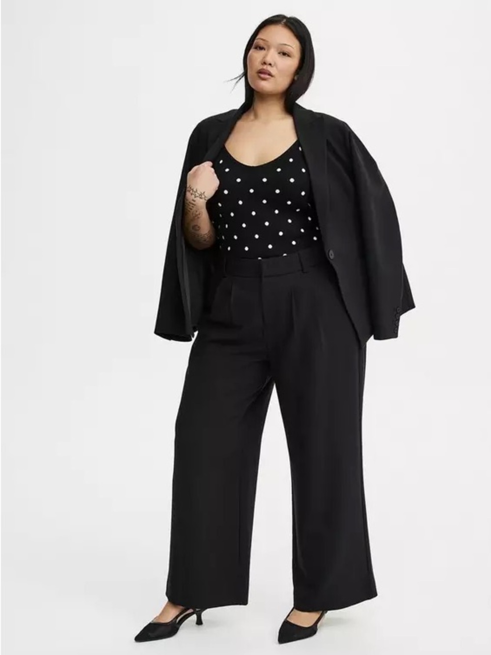 Torrid 20 tall NWT Wide-Leg Black - Classic High-Waist Trousers